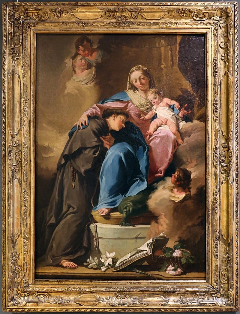  187-Giambattista Pittoni-Madonna col Bambino e Sant'Antonio da Padova 